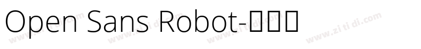 Open Sans Robot字体转换
